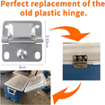 thumbnail image 3 of 2PC/SET Replacement For Coleman Cooler Hinges For Cooler Stainless Steel Hinge Parts, 3 of 10