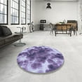 thumbnail image 3 of Ahgly Company Indoor Rectangle Patterned Purple Mimosa Purple Area Rugs, 7' x 9', 3 of 6