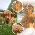 thumbnail image 3 of Scottish Handmade Highland Cattle, Highland Cow Stuffed Animal Plush Toy, 3 of 4