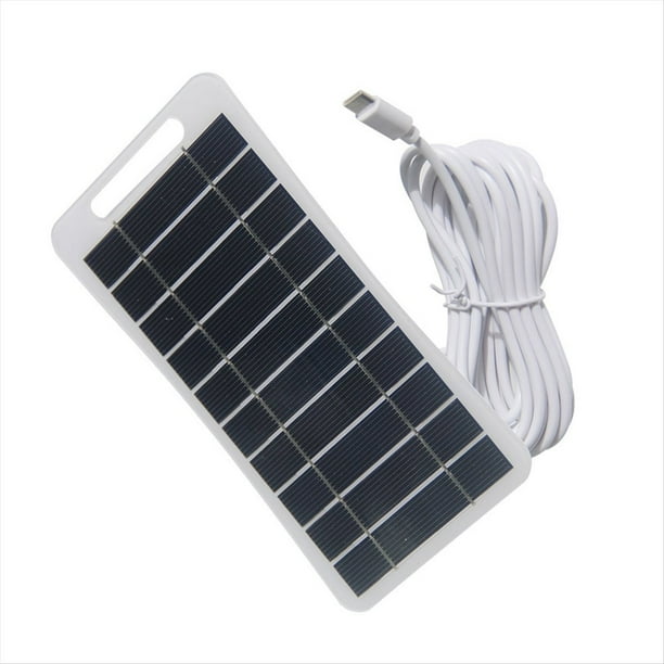 Mini Panel Solar de 5V 2W, Cargador Solar USB, Paneles Solares Micro-Tipo, Panel Solar Portátil para Iluminación del Hogar del Teléfono