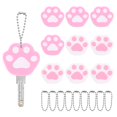 thumbnail image 1 of Cubiertas de Llave Uxcell [10 Piezas] - Tapas de Llave Lindas Identificadores Mangas de Cabeza - [Rosa, Blanco - Silicona] Etiquetas de Llaves Protectores, 1 of 7