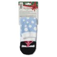 thumbnail image 3 of Airplus Aloe Infused Spa Crew Socks, Blue Penguin, Women's Size 5-10, 3 of 6