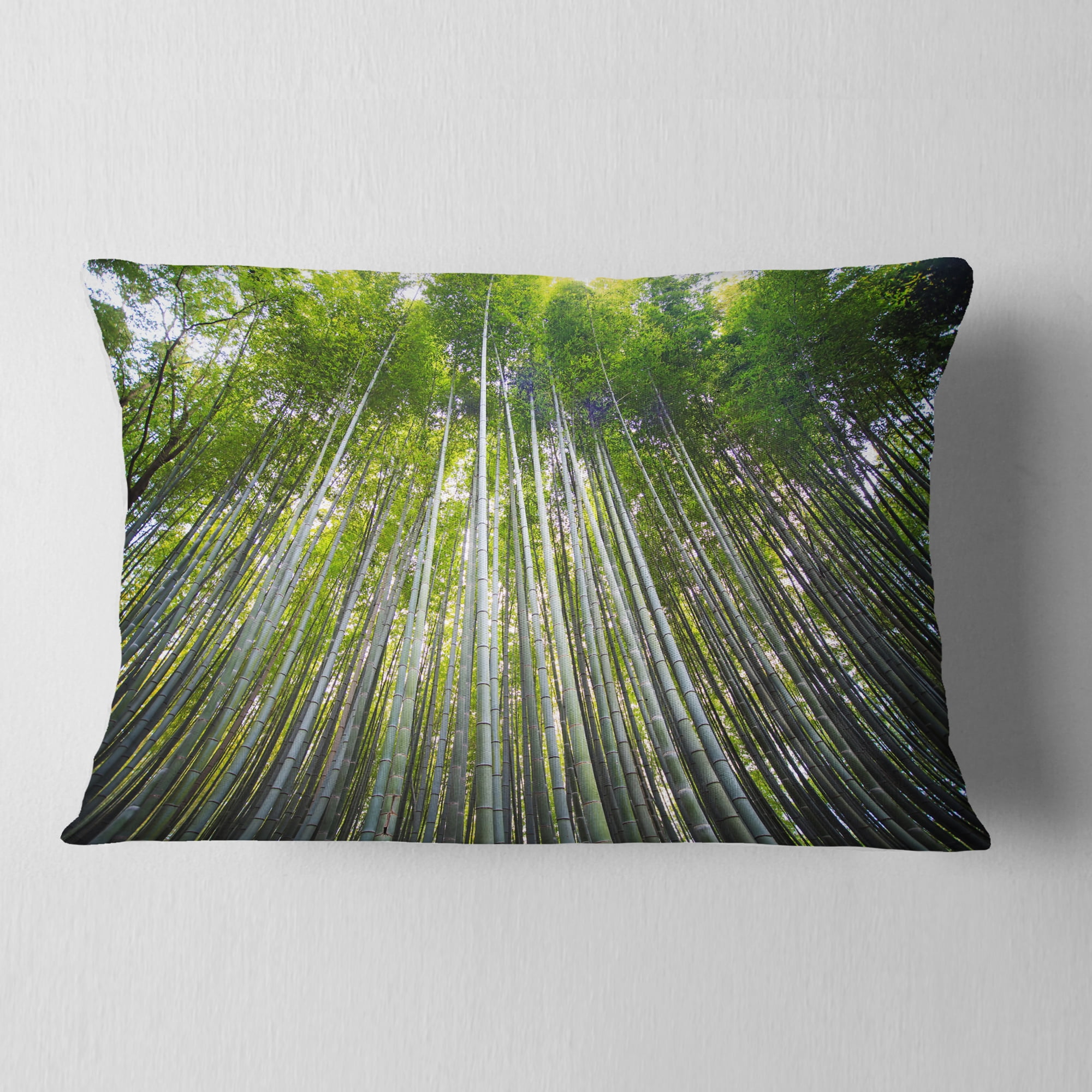 Designart 12" x 20" Multi-color Polyester Throw Pillow