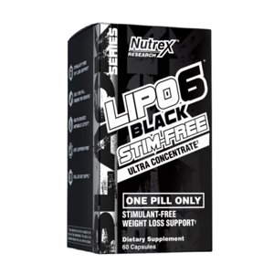 Image of Nutrex Research LIPO-6 Black Ultra Concentrate Stim-Free V2 60 Capsules