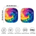 thumbnail image 4 of Bulopur Tie Dye Sun Shade for Car Windshield All Season Protection Sun Visor for Car Windshield Easy Use Front Window Shield Blocker Screen Visor Protector Cover for Most Cars, 2 Pcs, 4 of 6