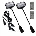 thumbnail image 2 of Vispronet Trade Show Lights – 150w Halogen Spot Lights with Bulbs & Adapters for Booth Display & Pop Up Booth Podiums, Portable Event Lighting for Vendors (Set of 2) (Black), 2 of 4