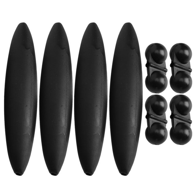 4 Uds 20g negro EVA buena estructura de agujero de burbuja elástica suave pesca de bagre aparejos flotantes accesorio con cuentas de sonido flotador de bagre