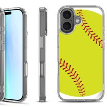 For iPhone 17 Shockproof Protective Phone Case, by OneToughShield - Softball Green