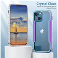 thumbnail image 4 of Dteck Rugged Case for Apple iPhone 14 Plus 6.7 inch 2022, Shockproof Protective Clear Case, Military 10ft Drop Tested, Durable Aluminum Frame, Anti-Yellowing Crystal Case for iPhone 14 Plus,Iridescent, 4 of 7