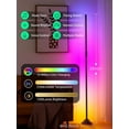 thumbnail image 4 of Smart LED Floor Lamp, Corner Light Work with Alexa&Google Home,1200LM, Modern Floor Lamp with 16 Million Colors RGB, Music Sync, Color Changing Standing Lights,for Living Room Bedroom,1 Pack, 4 of 15