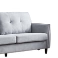 thumbnail image 3 of Sofa with Fabric Pocket Coil Cushions and Welt Trim, Gray, 3 of 4