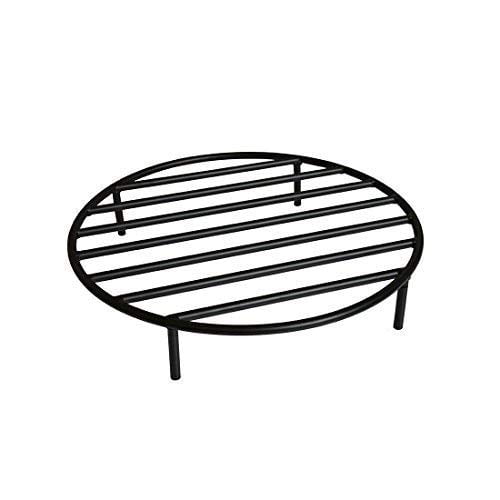 22 Inch onlyfire Round Fire Pit Grate with 4 Legs for Outdoor Campfire Grill Cooking