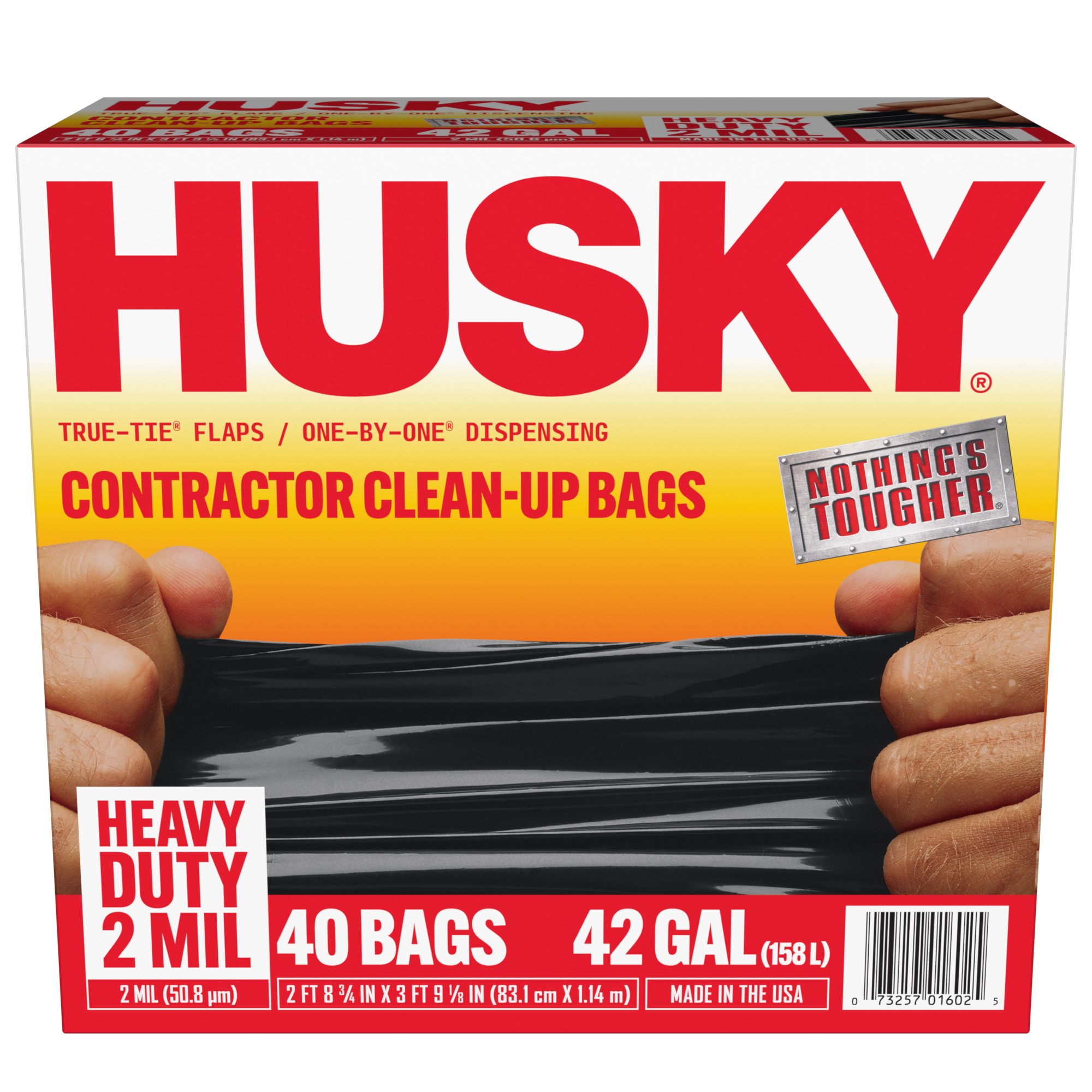 Husky 42 Gallon Heavy Duty Contractor Bags, 40 Count photo 8