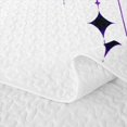 thumbnail image 5 of Homewish Princess Quilt Full for Girls, Black Purple Bowtie Full Bedspread Sets, 3-Piece 1 Coverlet and 2 Pillowcases, 5 of 7