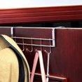 thumbnail image 2 of Steel Over The Door Hanging Hooks Rack Bath Towel HolderF Clothes G9 U5Y8, 2 of 5