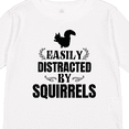 thumbnail image 4 of Inktastic Easily Distracted by Squirrels Boys or Girls Long Sleeve Toddler T-Shirt, 4 of 5