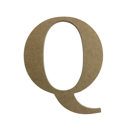 Wooden Letter Unfinished, Times Font, Craft Cutout