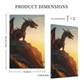 thumbnail image 3 of Daiia Seaside Sunset Cool Dragon Pattern Decorator Wall Plate Child Safe Outlet Cover, Switch and Outlet Covers,Size 1-Gang 5.0" x3.0" , Polycarbonate Thermoplastic-Style V, 3 of 6