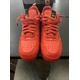 thumbnail image 4 of Ni - ke Ni - ke Air Force 1 07 LV8 Overbranding AJ7747-800 Mens US 9.5 Sneakers Team Orange, 4 of 5