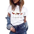 thumbnail image 2 of Mode de Printemps Femmes Décontracté Chemises Femmes Imprimé Floral Manches Courtes Col Roulé Chemise à Manches Longues Femmes T-Shirt Blouse Haut, 2 of 6