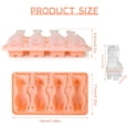 thumbnail image 2 of 4-Cavity Alpaca Silicone Ice Cube Mold - 3.7" Fun Animal Ice Cubes Tray for Cocktails, Party, Summer Drinks (Pink), 2 of 6