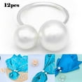 thumbnail image 2 of 12Pcs Pearls Napkin Ring Napkin Buckle Wedding Party Dinner Table Decoration, 2 of 6