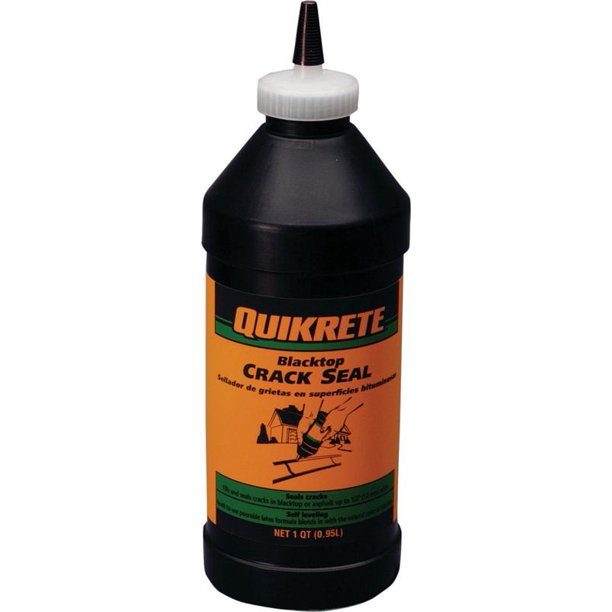 Quikrete 864005 SelfLeveling Crack Seal, Liquid, Black, 1 qt Bottle