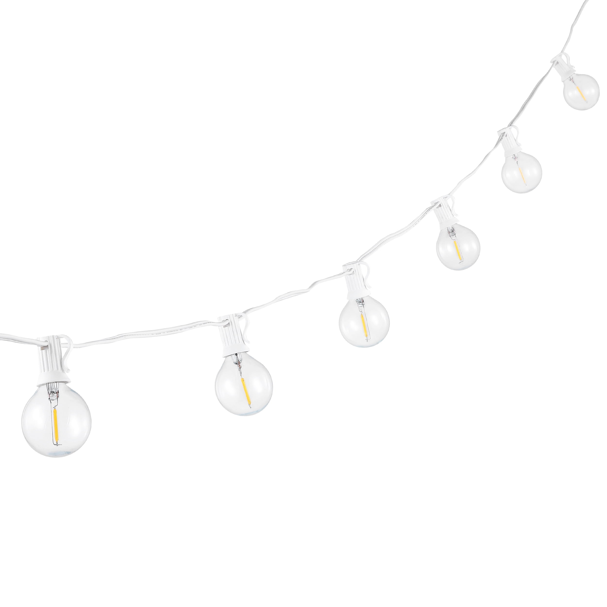 SAFAVIEH Chiera 10-Light G40 White Metal Outdoor String Light