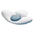 thumbnail image 2 of Almohada lumbar 3D Sunnimix Altura ajustable Cojín Trasero Desmontable Azul 54 cm x 34 cm x 6,5 cm, 2 of 8