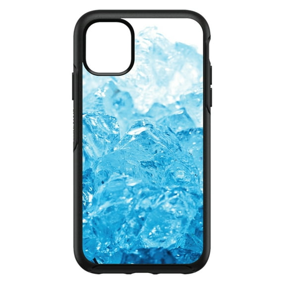 DistinctInk Custom SKIN / DECAL compatible with OtterBox Symmetry for iPhone 11 (6.1" Screen) - Clear Blue Ice Image Print