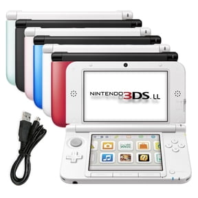 Restored Nintendo 3DS XL - LL Gaming Console with Retrofam Charging Cable (Refurbished)
