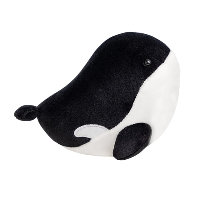 Peluche de ballena de 17 cm, adorable animal de peluche para vacaciones negro