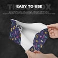 thumbnail image 5 of Lsque Colorful Dinosaur Printed Long Tissue Box Cover Holder, Facial Paper Organizer Dispenser,Triangle with Bottom Belt, PVC Leather Decorative Organizer, 5 of 9