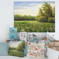thumbnail image 2 of Designart ' Spring Trees By The Flowers and Meadows ' Country Canvas Wall Art Print, 2 of 4