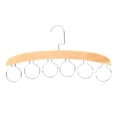 thumbnail image 1 of Wooden Clothes Storage Hanger Belt Scarf Neckties Hangers Ties Organizer for Home Bedroom Dormitory Closet Holder Multifunctional Rack, 1 of 5