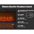 thumbnail image 6 of 90" Fireplace with Mantel, Large Farmhouse TV Stand with 36" Firewood Fireplace, LED Entertainment Center with Power Outlets Adjustable Shelves, 6 of 7