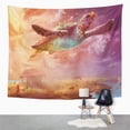 thumbnail image 2 of UFAEZU The Flying Turtle One Story Song Sea Series Scene Fantasy Topic Fantastic Wall Art Hanging Tapestry Home Decor for Living Room Bedroom Dorm 60x80 inch, 2 of 2