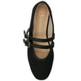 thumbnail image 5 of Journee Florene Almond Toe Mary Jane Buckle Detail Comfort Casual Flats, 5 of 9