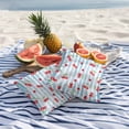 thumbnail image 3 of 2 Pack Outdoor Waterproof Throw Pillow Covers,Watercolor Cherry Red Fruit Art Decorative Square Patio Pillowcases for Chair Couch Sofa 16x16in, 3 of 9