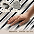 thumbnail image 6 of ODIKA Striped Boho With Pinstripe Accents And Ticking Stripe Bands Stain Resistant Low Profile for Dorm Room, Small Living Apartment, 6 of 7