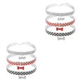 thumbnail image 2 of sweethay Paquete de 3 collares de diamantes de imitación para mascotas collares colgantes ajustables accesorio M METRO 2Conjunto, 2 of 6