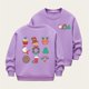 thumbnail image 1 of Cowsor Girls Sweatshirts Kids Cute Graphic Crewneck Pullover Tops Xmas Long Sleeve Holiday Shirts, 1 of 5
