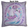 thumbnail image 2 of PKQWTM I Believe In Magic A Beautiful Unicorn With Roses Reversible Mermaid Cushion Cover Home Decor Sequin Pillow Case Size 20x20 inches, 2 of 2