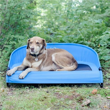 UPC: 0854907004636 | Gen7Pets Cool-Air Cot for Dogs and Cats Large Trailblazer Blue