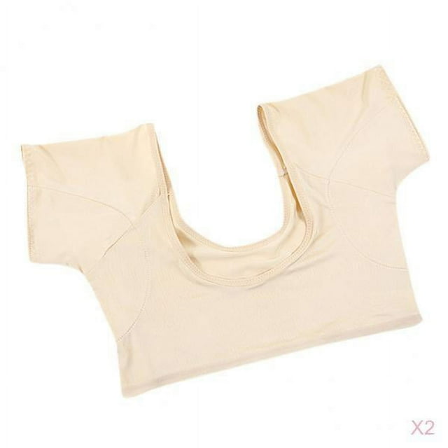 2 Camisetas Reutilizables Lavables A Prueba De Sudor Para El Cuerpo De La Axila Con Almohadilla Para El Sudor En Las Axilas Sunnimix Chaleco axila con almohadillas para el sudor