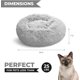 thumbnail image 2 of Cama ortopédica para gatos Whiskers & Friends, suave y esponjosa, redonda, 2 of 6