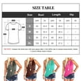 thumbnail image 4 of Minnieouse Camiseta sin mangas con cuello halter de color liso para mujer Prendas para la parte del cuerpo Café L, 4 of 6