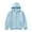 Light Blue, variant on Odeerbi Kids Boys Girls Fleece Lined Zip Up Hooded Sweatshirt Winter Thermal Jacket Children's Long Sleeve Shirt Round Neck Cool Hooded Cardigan Sweatshirt Black