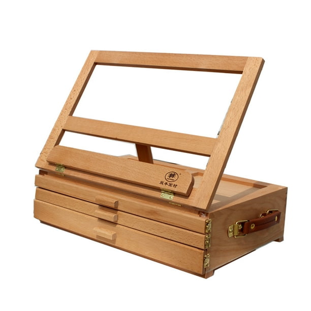 15.7'' x 10.4'' x 5'' Artist Easel, Portable Square Haint Box Wooden