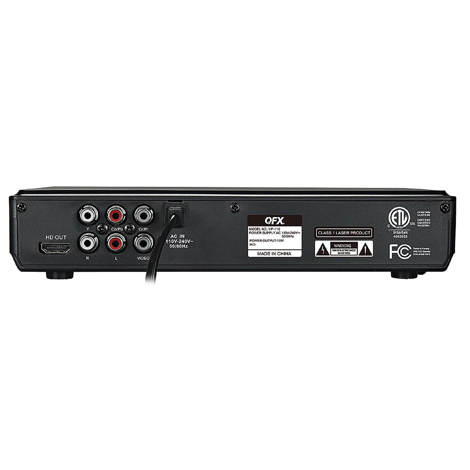 QFX 1080p DVD/CD Multimedia Player with FM Radio, HDMI, MP3